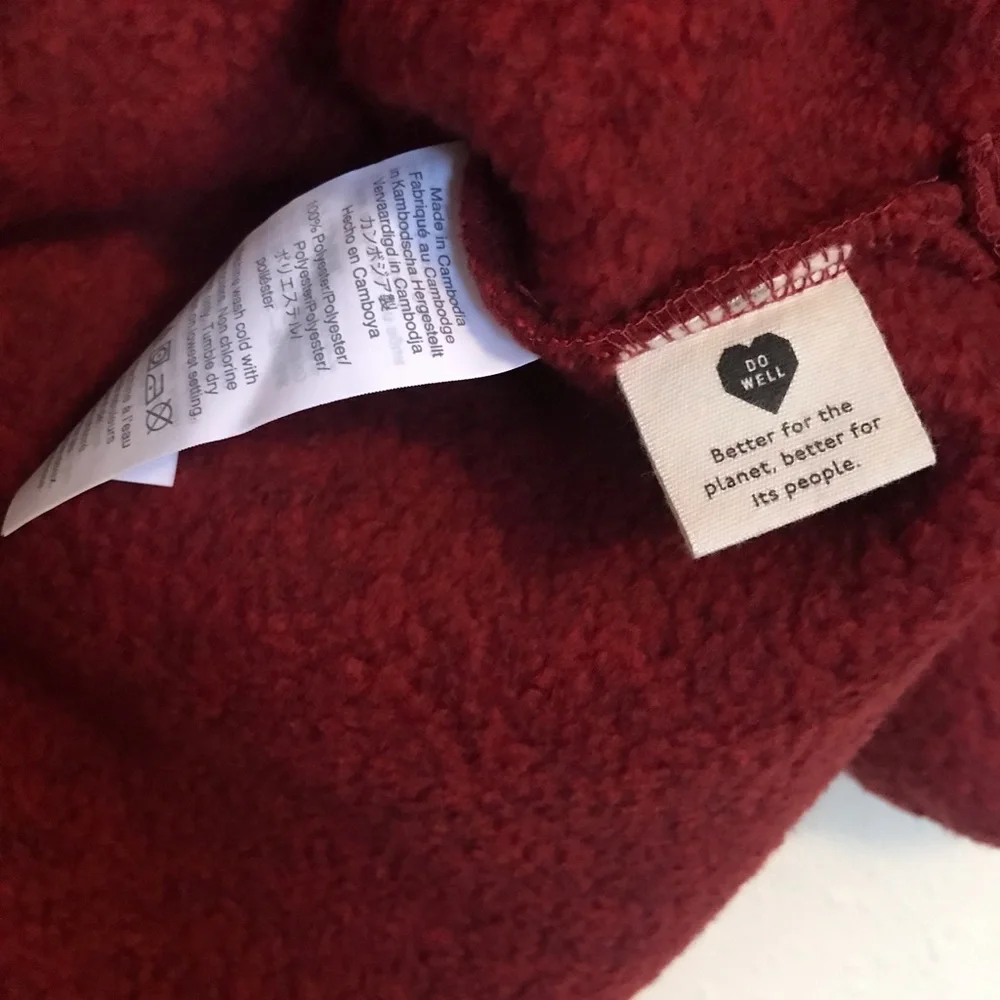 Madewell sherpa teddy pullover sweater size Medium - Picture 6 of 6